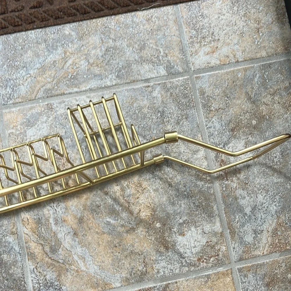 Anthropologie Gold Bathtub Caddy NWT